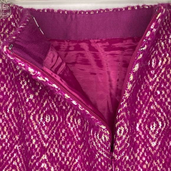 Pink & White J.Crew No. 2 Pencil Skirt, Size 10, 50% Wool - Picture 4 of 9